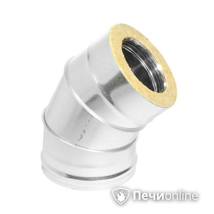 Колено 135° (45°) Теплов и Сухов Отвод Термо 45* ОТ-Р 430-0.5/оцинковка D200/260 в Иванове