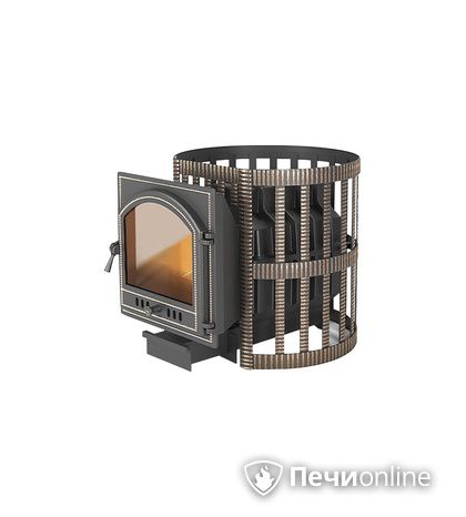 Дровяная печь-каменка Везувий Легенда Ретро Ковка 24 (205) в Иванове