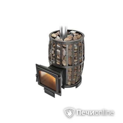 Дровяная печь-каменка Везувий Легенда Русский пар Ковка 24 (240) в Иванове