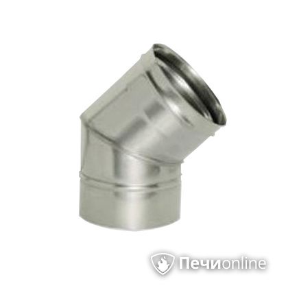 Дымоход Дымок Колено 45° одностенный 0.5 мм ОТНR_45 115 в Иванове