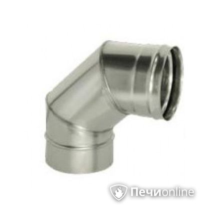 Дымоход Дымок Колено 90° одностенное 0.5 мм ОТНR90 115 в Иванове