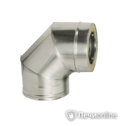 Дымоход Дымок Колено 90° с изоляцией 0.5 мм. OТFR90 150/230 в Иванове