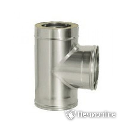 Дымоход Дымок Тройник 90° с изоляцией 0,8 мм. ТRFR90 150/230 в Иванове