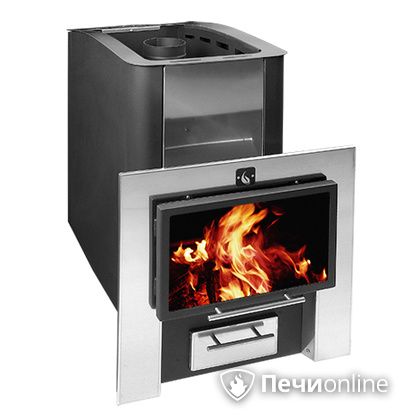Дровяная банная печь Конвектика 12 Плазма антрацит в Иванове