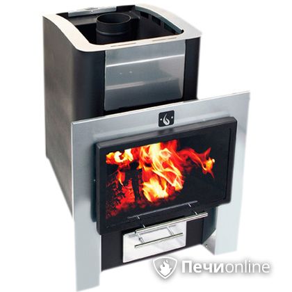 Дровяная банная печь Конвектика 16 Плазма антрацит в Иванове