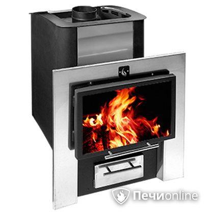 Дровяная банная печь Конвектика 26 Плазма антрацит в Иванове