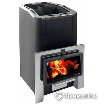Дровяная банная печь Конвектика Ниагара 18 Плазма антрацит в Иванове