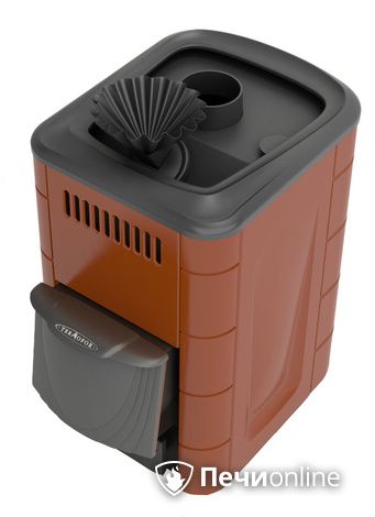 Дровяная печь-каменка TMF Гейзер Мини 2016 Carbon ДА КТК ЗК терракота в Иванове