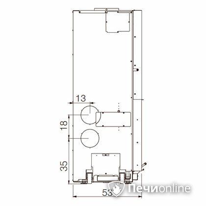 Каминная топка Edilkamin WINDO 70 nero в Иванове