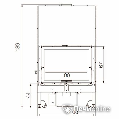 Каминная топка Edilkamin BLOKK 90 N bianco в Иванове