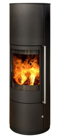 Печь-камин ABX Trollvik Aqua, черная сталь в Иванове