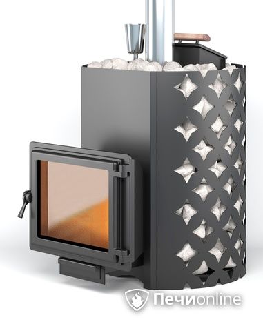 Дровяная печь-каменка Этна 24 (Панорама) Закрытая каменка в Иванове