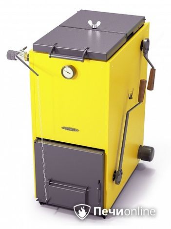 Твердотопливный котел TMF Цельсий Электро 16кВт АРТ ТЭН 6кВт желтый в Иванове