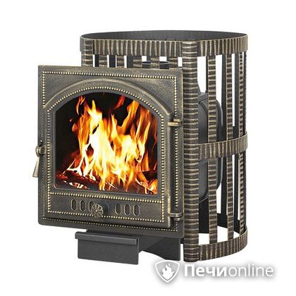 Дровяная банная печь Везувий Легенда Ковка 16 (205) чугун в Иванове