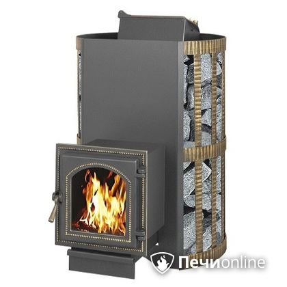 Дровяная банная печь Везувий Скиф с закрытой каменкой (270) в Иванове