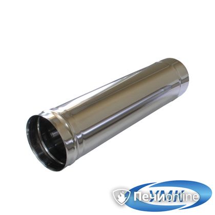 Дымоход УМК Труба D180 L=0,25 м 1,0 мм. нержавейка в Иванове
