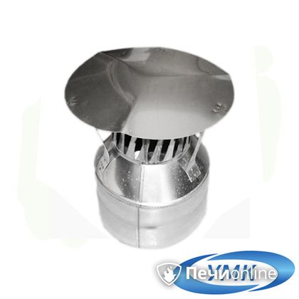 Дымоход УМК Оголовок с искрогасителем D130х200 Н+Оц 0.5мм 0.5мм по воде в Иванове