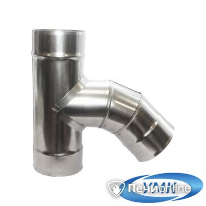 Дымоход УМК Тройник 135° D140 1.0мм нержавейка в Иванове
