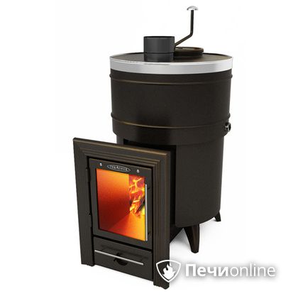 Дровяная банная печь TMF Скоропарка 2012 Inox Люмина черная бронза в Иванове