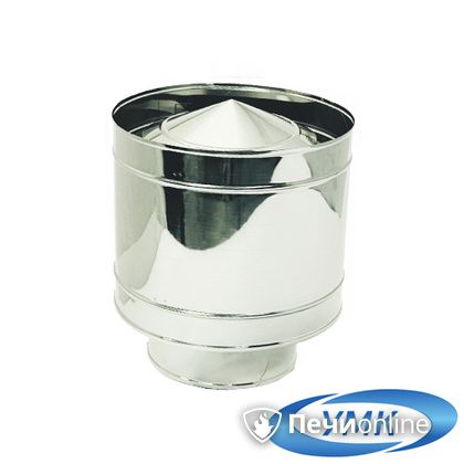 Дымоход УМК Зонт с дефлектором D140 0.5 мм нержавейка в Иванове