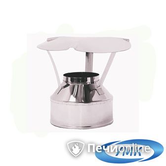 Дымоход УМК Оголовок D140х200 Н+Н 0.5мм 0.5мм по воде в Иванове