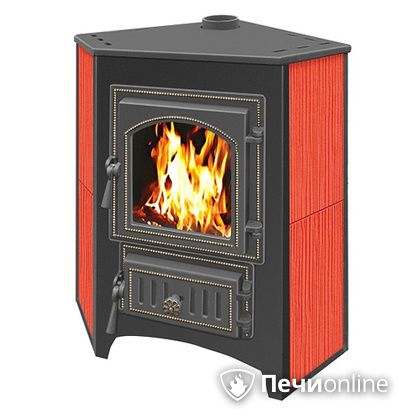 Печь-камин Везувий ПК-01(220) угловой красный в Иванове