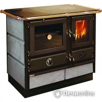 Отопительно-варочная печь MBS Thermo Magnum Stone L с теплообменником и духовым шкафом в Иванове