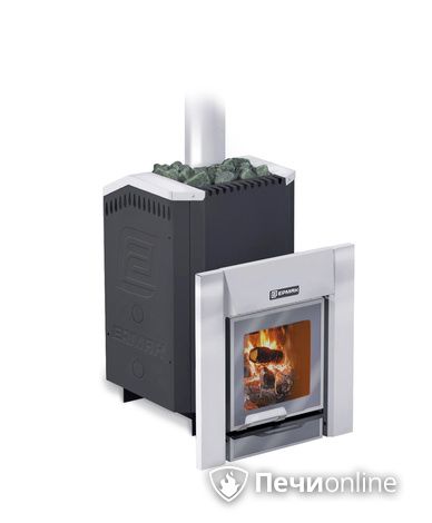 Дровяная банная печь Ермак 12-Премиум стальная топка 8мм в Иванове