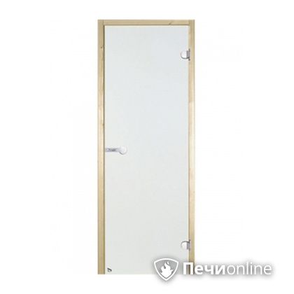 Дверь для бани Harvia Стеклянная дверь для сауны 7/19 коробка сосна сатин D71905М в Иванове
